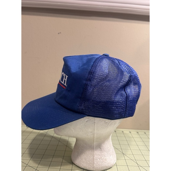 Vintage Busch Beer Blue SnapBack Hat - Picture 4 of 6
